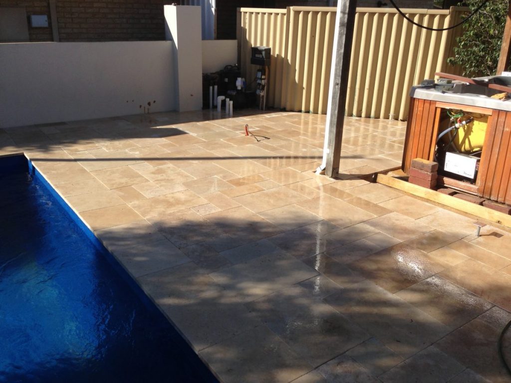 Swimming pool paver perth installation